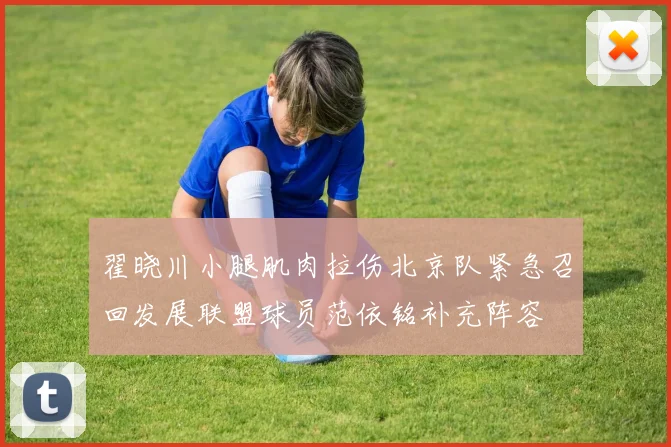 翟晓川小腿肌肉拉伤北京队紧急召回发展联盟球员范依铭补充阵容