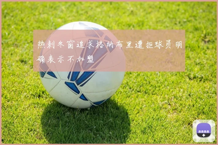 热刺冬窗追求格纳布里遭拒球员明确表示不加盟