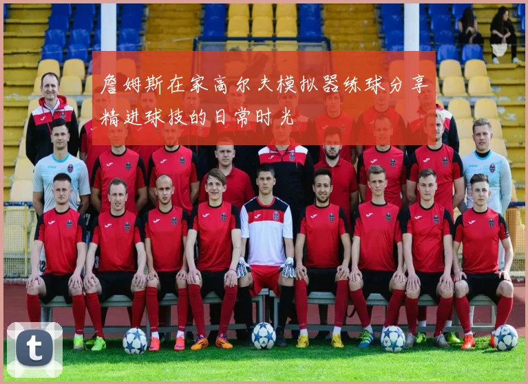 詹姆斯在家高尔夫模拟器练球分享精进球技的日常时光